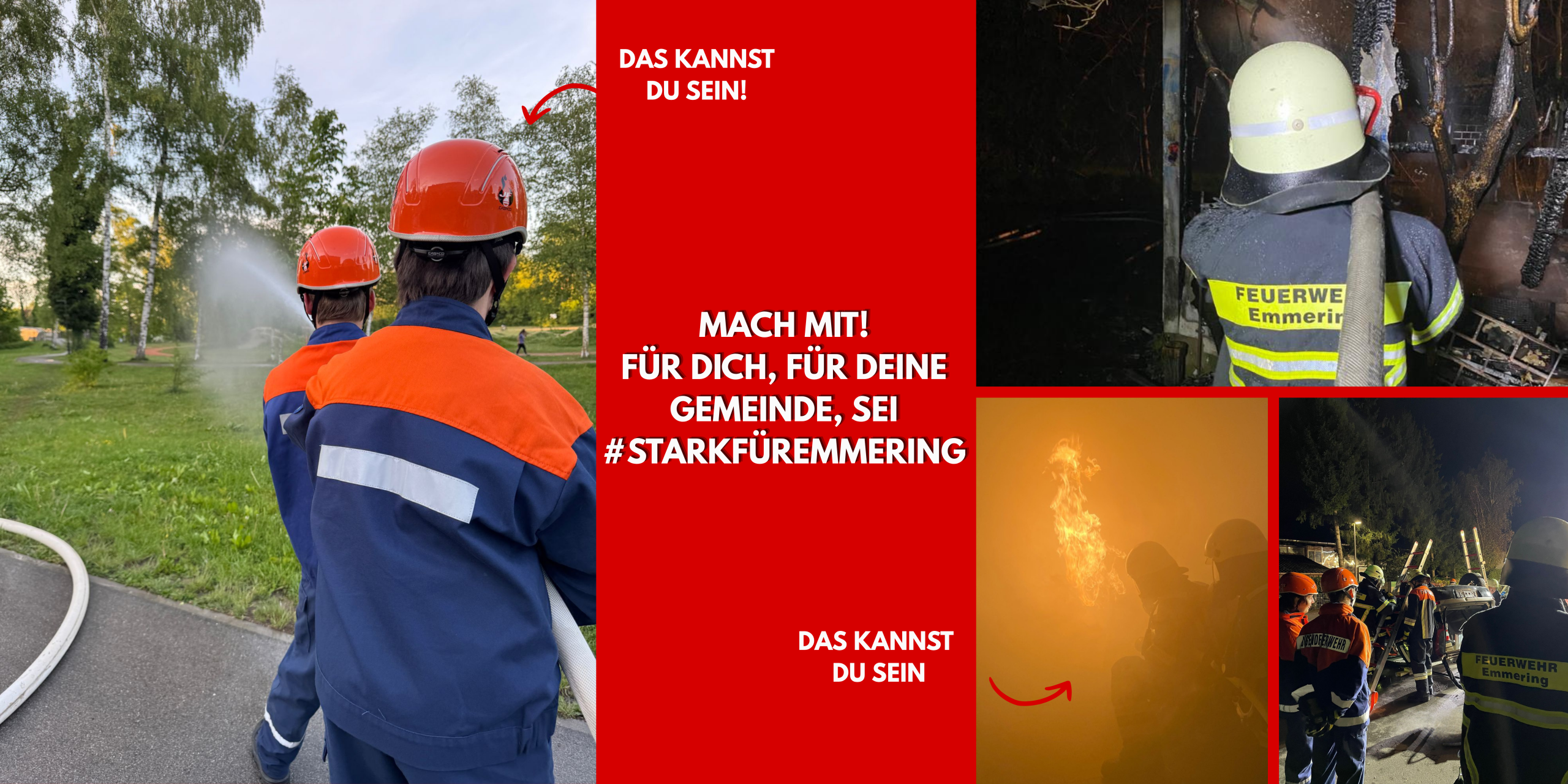 Mach mit bei der Feuerwehr Emmering, sei #starkfüremmering!